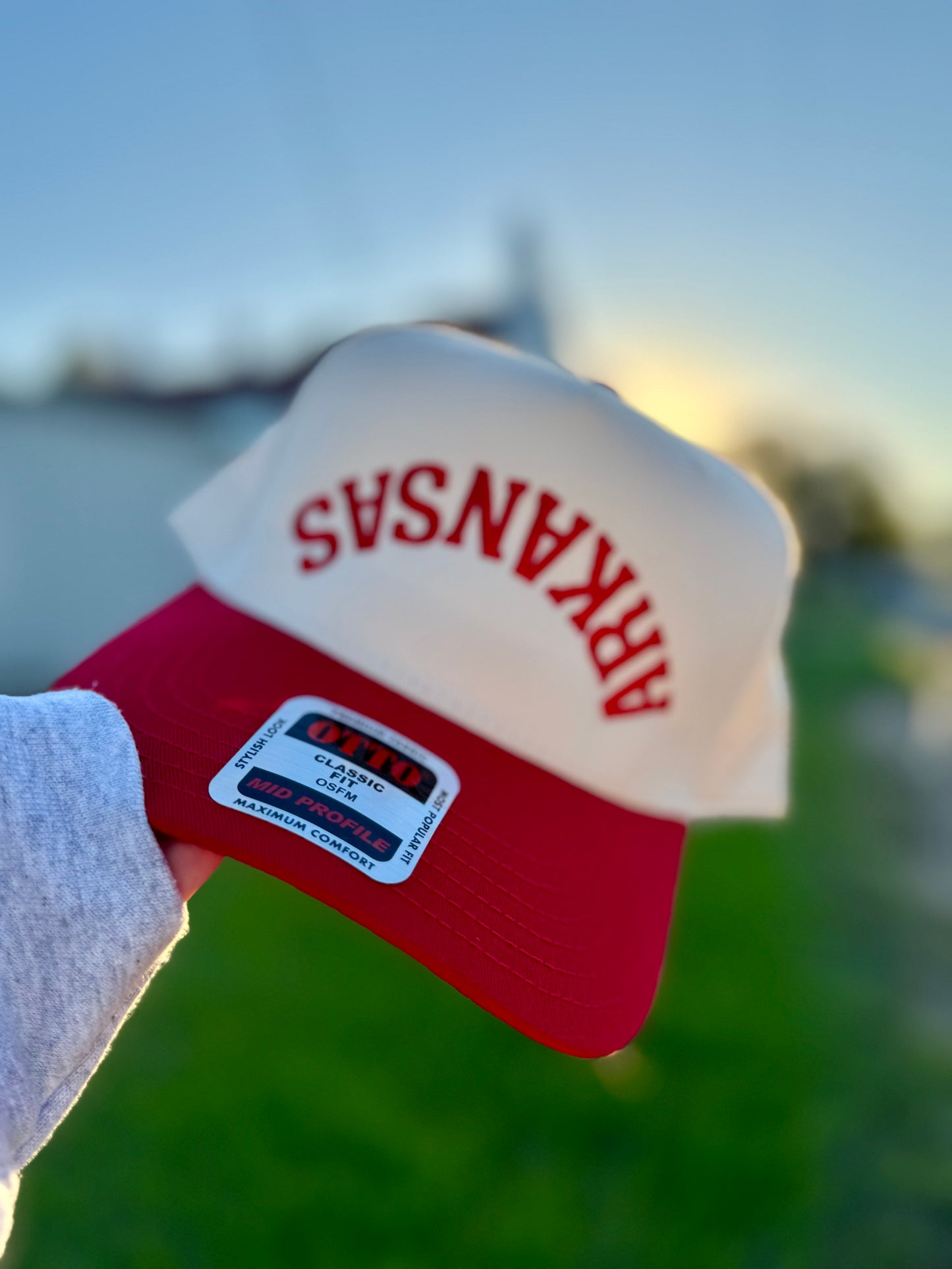 Upside down Arkansas Hat