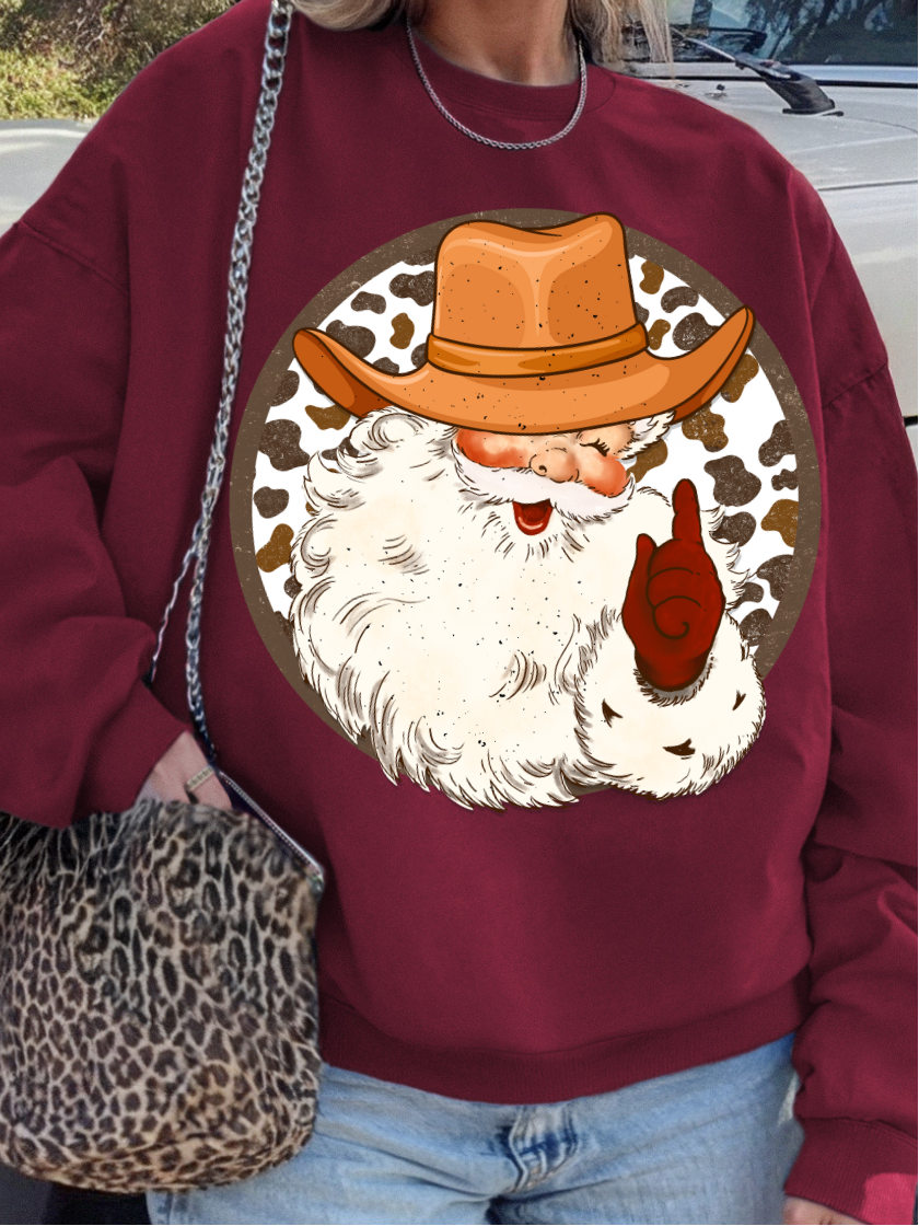 THE WESTERN SANTA CREWNECK