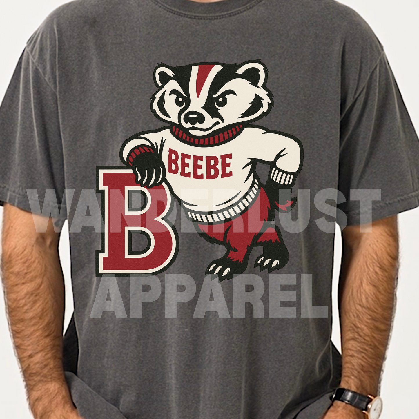 THROWBACK BADGERS VINTAGE TEE