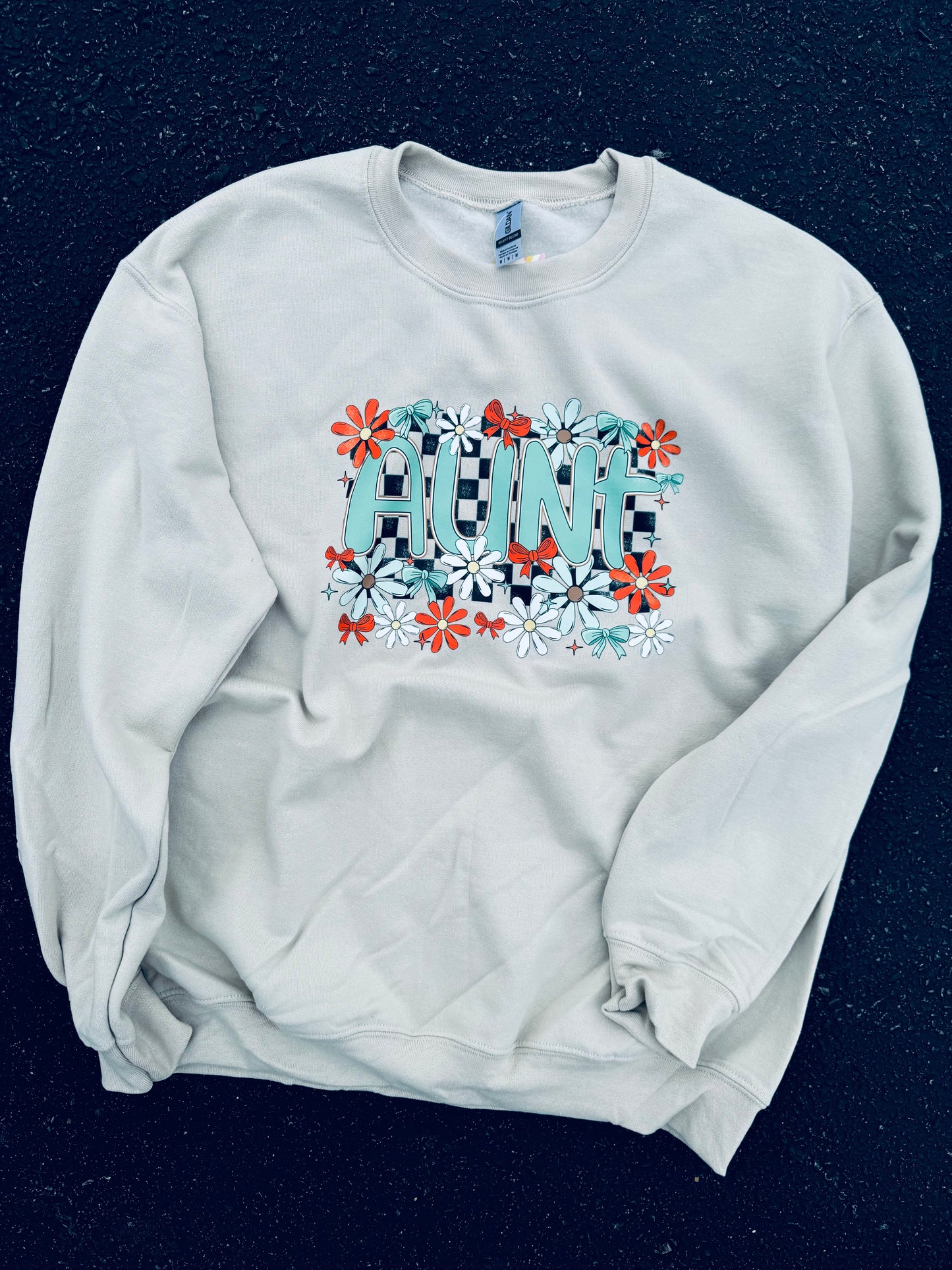 Floral AUNT Crewneck