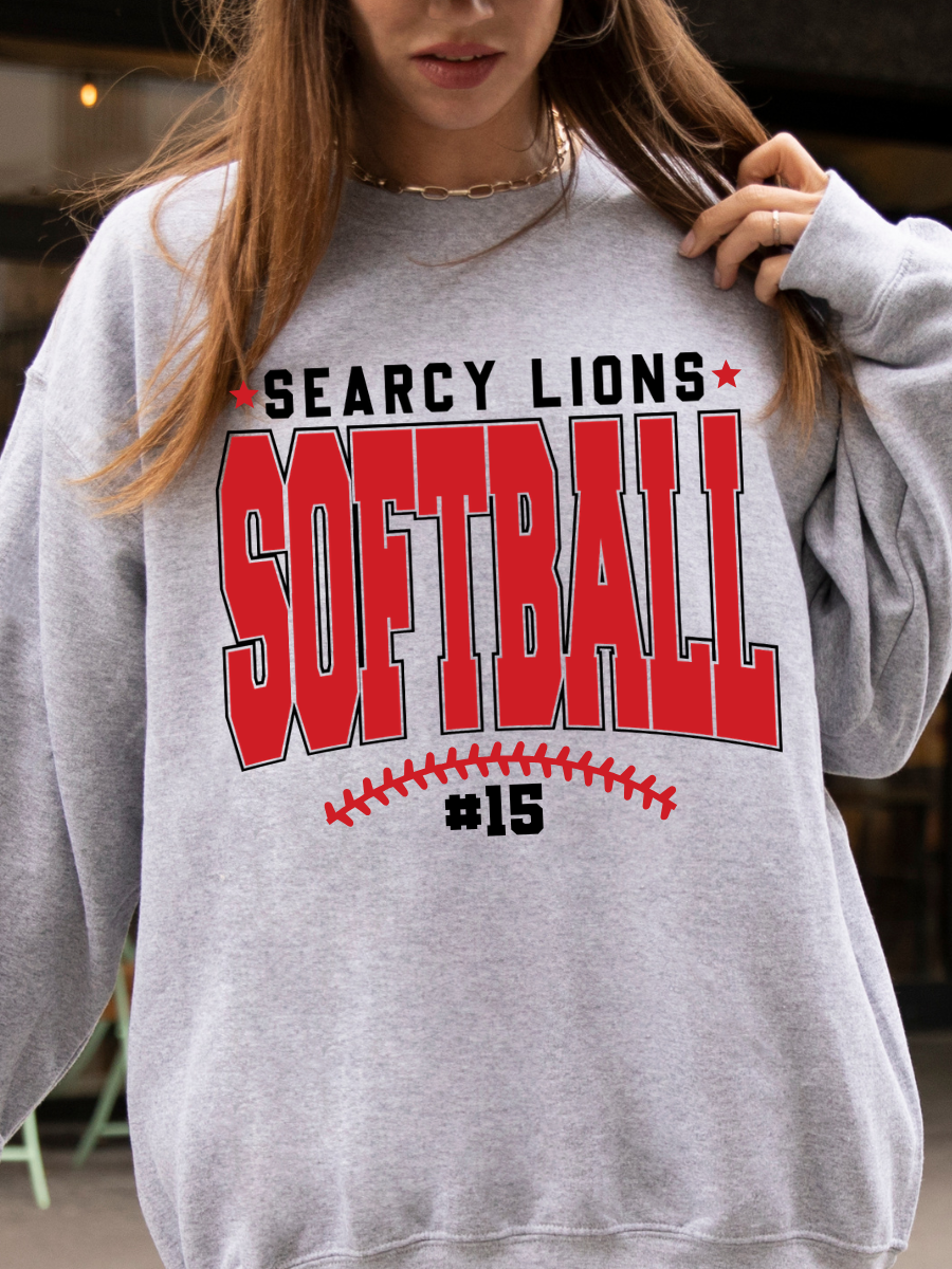CUSTOM SOFTBALL/BASEBALL NUMBER CREWNECK