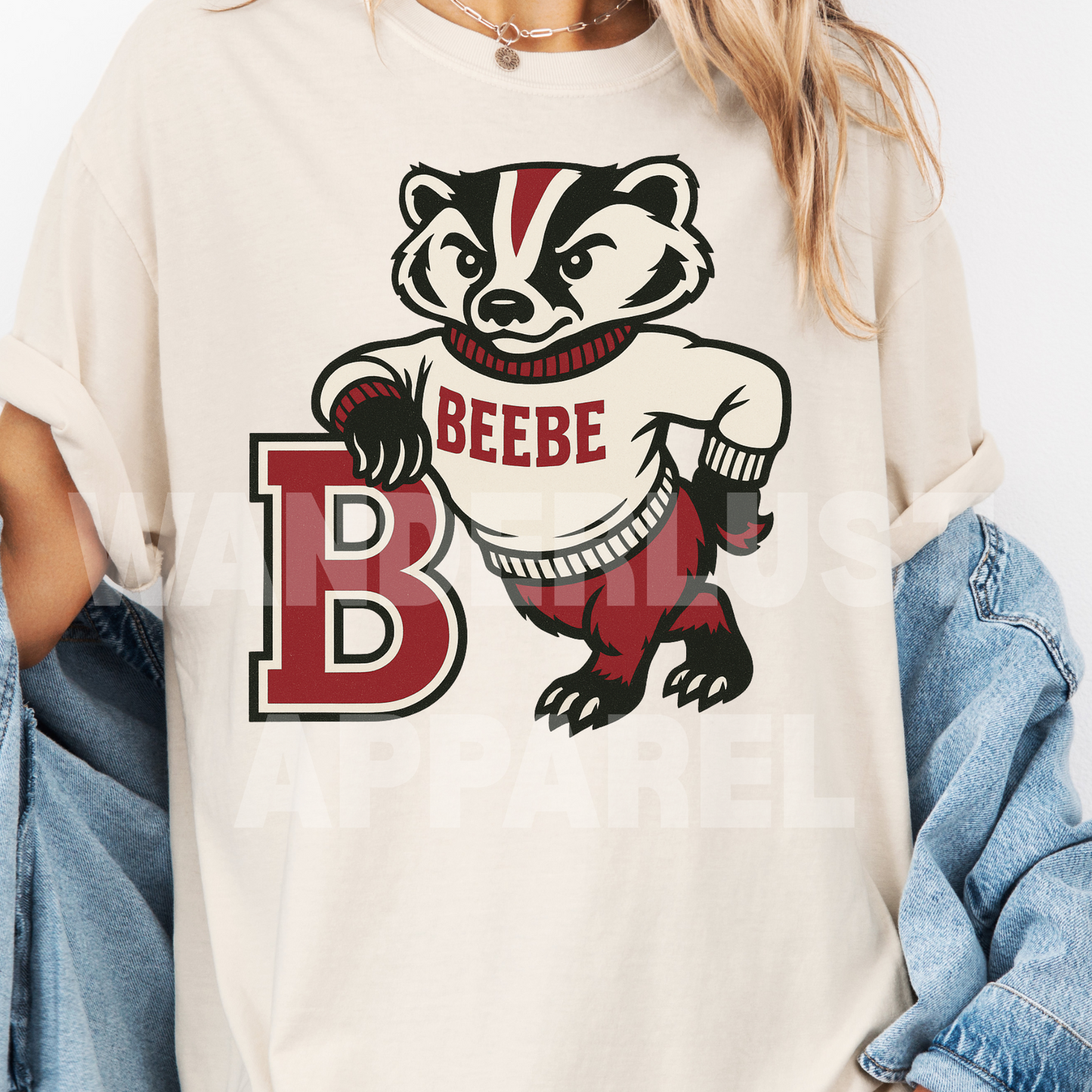 THROWBACK BADGERS VINTAGE TEE