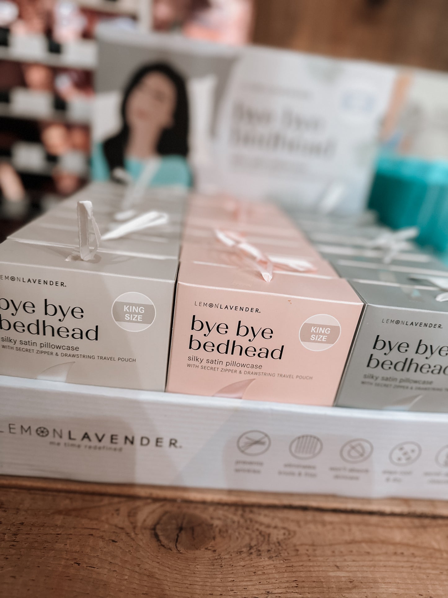 Lemon Lavender Bye Bye Bedhead Silky Satin Pillowcase King Size | COLORS