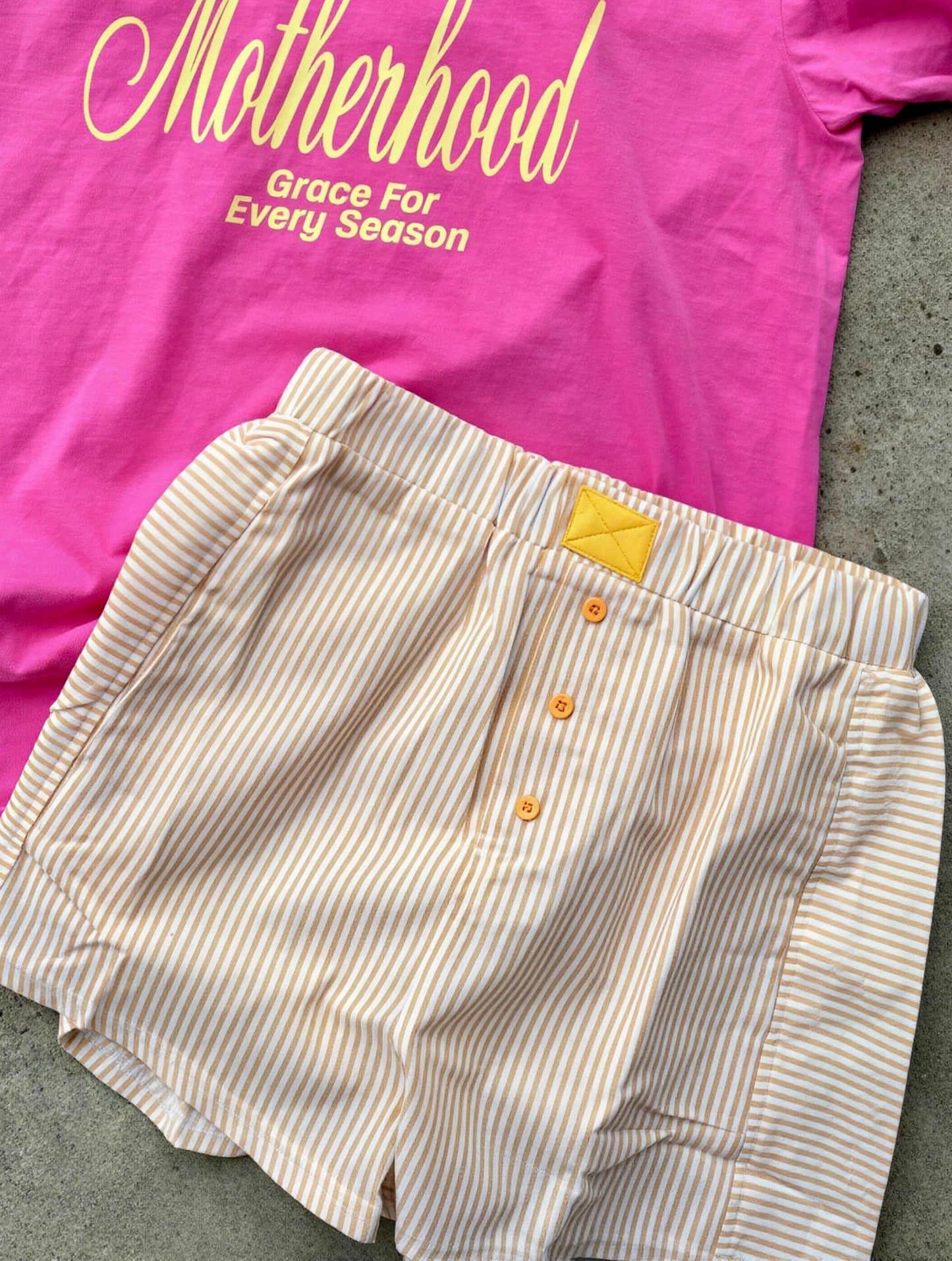 YELLOW STRIPE BOXER SHORTS