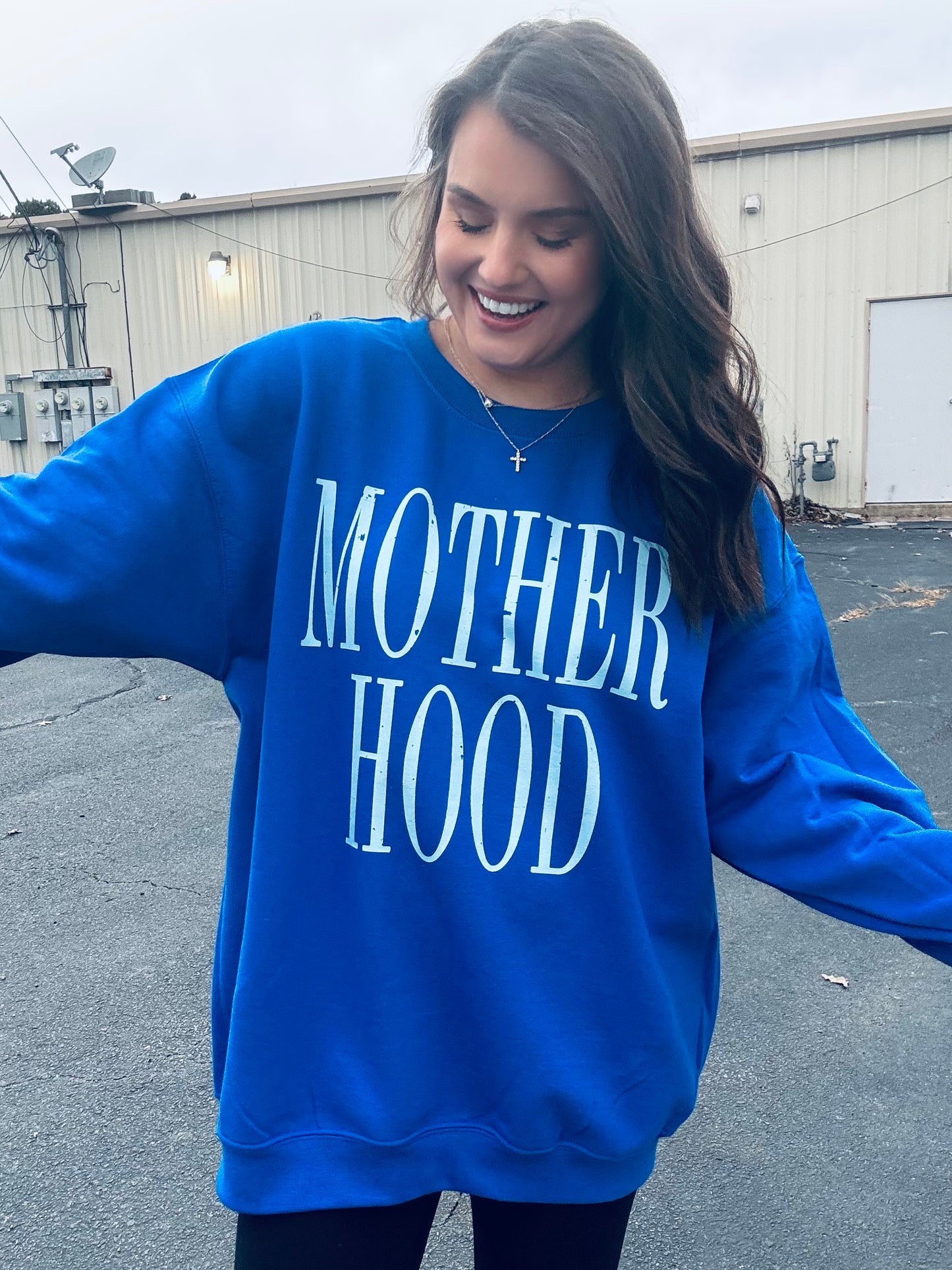 MOTHERHOOD CREWNECK | ROYAL