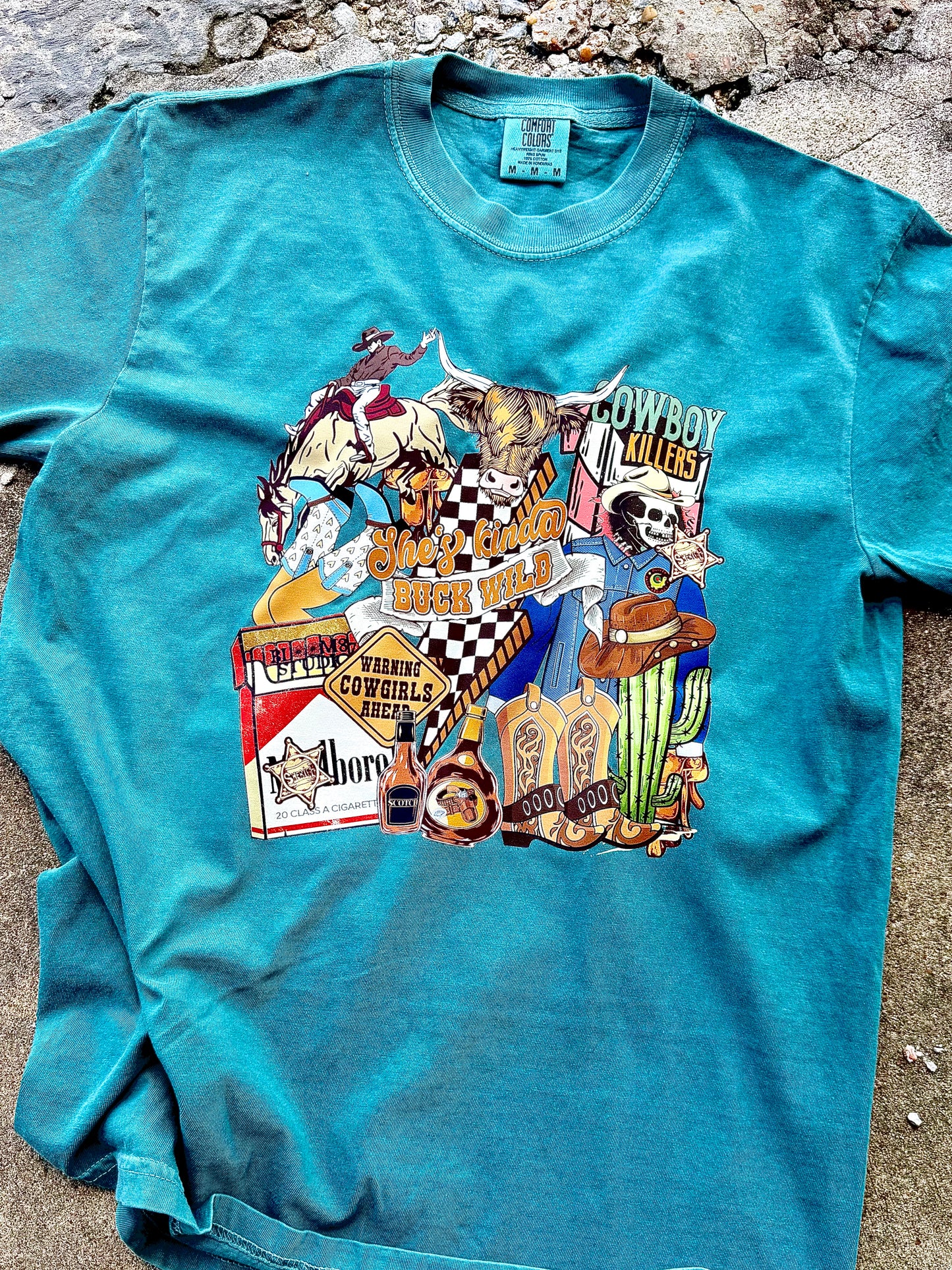 BUCK WILD COLLAGE TEE