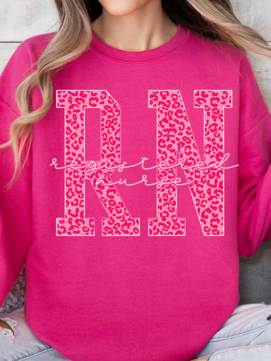 LEOPARD RN | HELICONIA CREWNECK