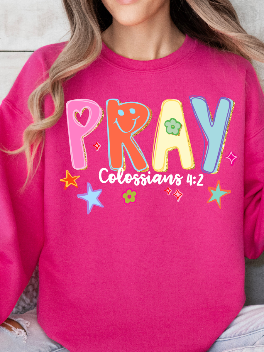 COLORFUL PRAY | HELICONIA CREWNECK