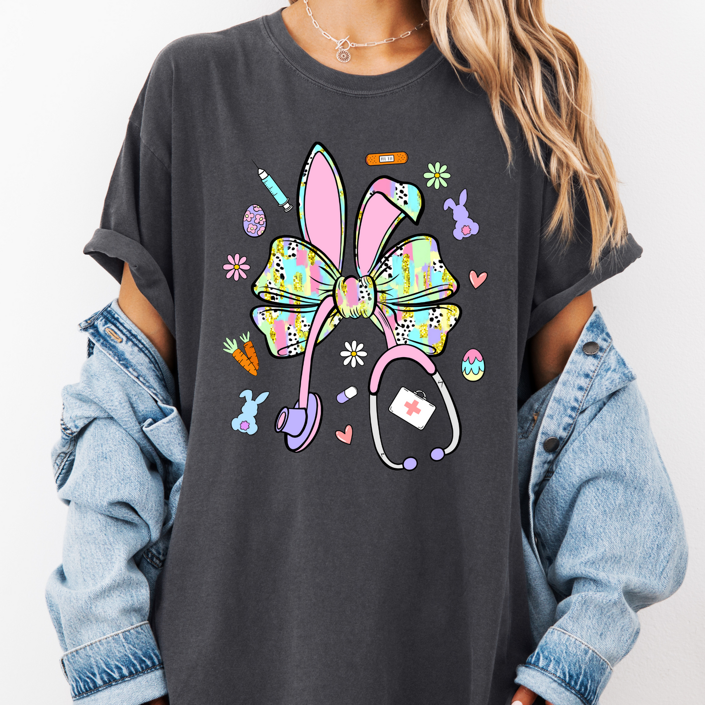 Stethoscope Easter Graphic Tee