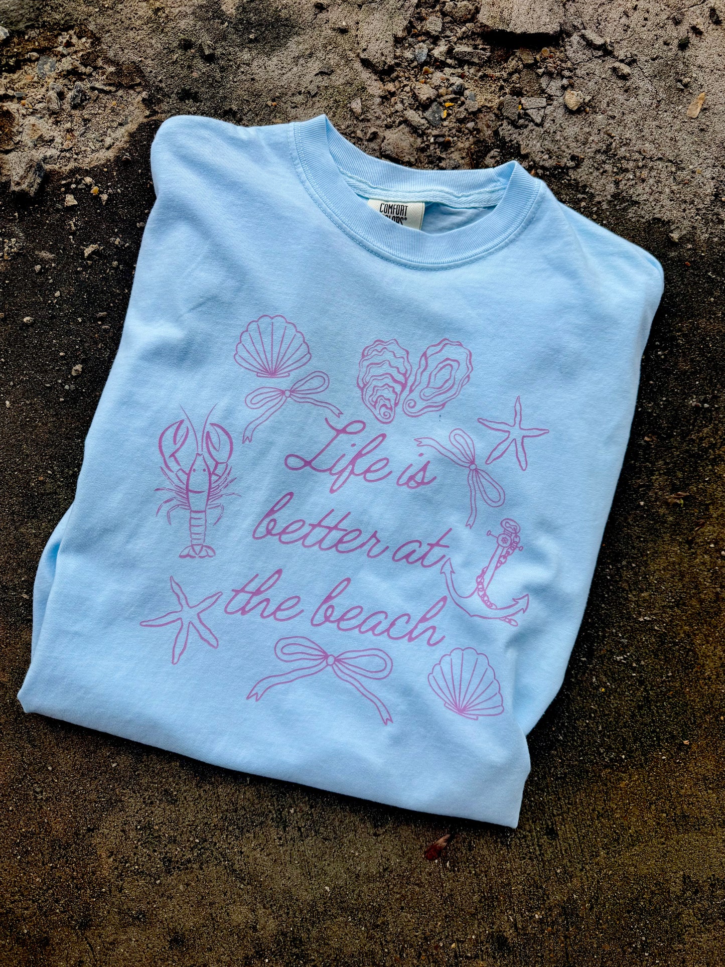 Life is better at the beach graphic tee