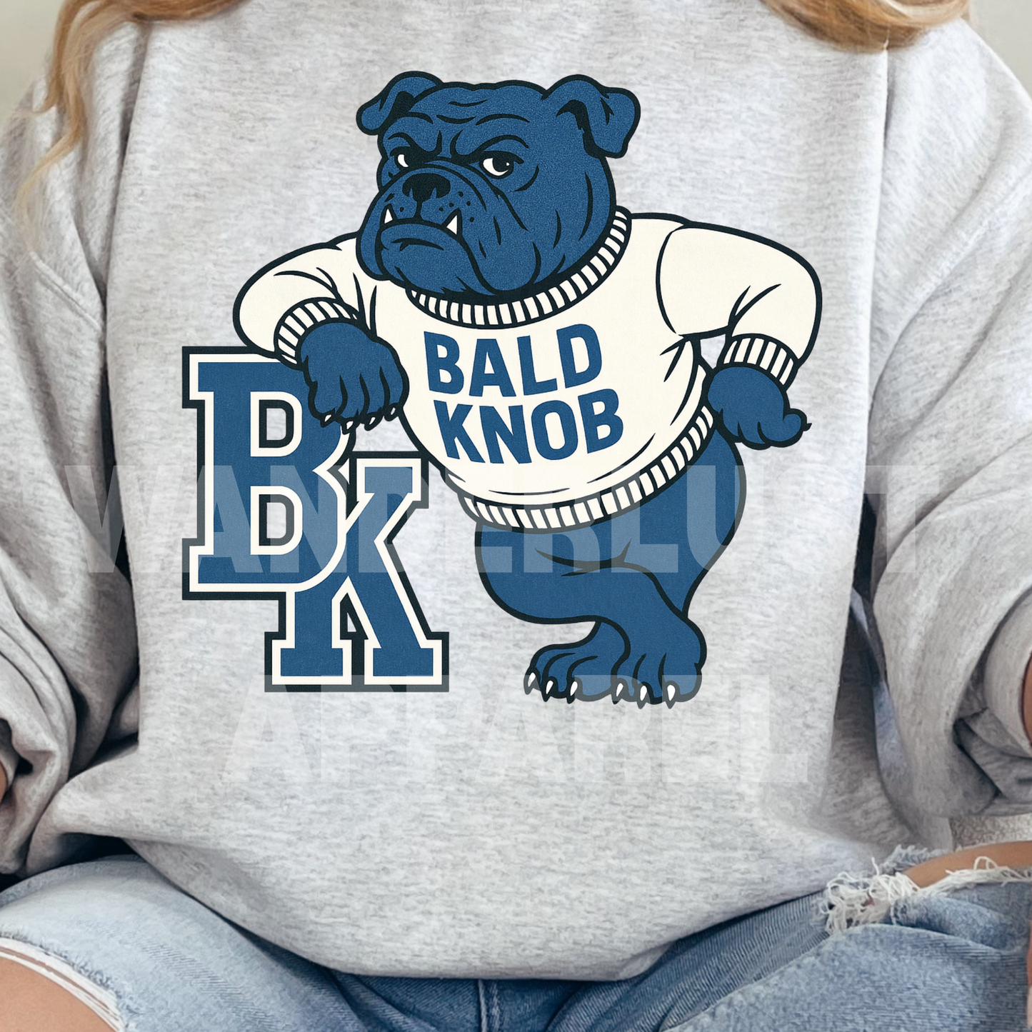 THROWBACK BULLDOGS VINTAGE CREWNECK