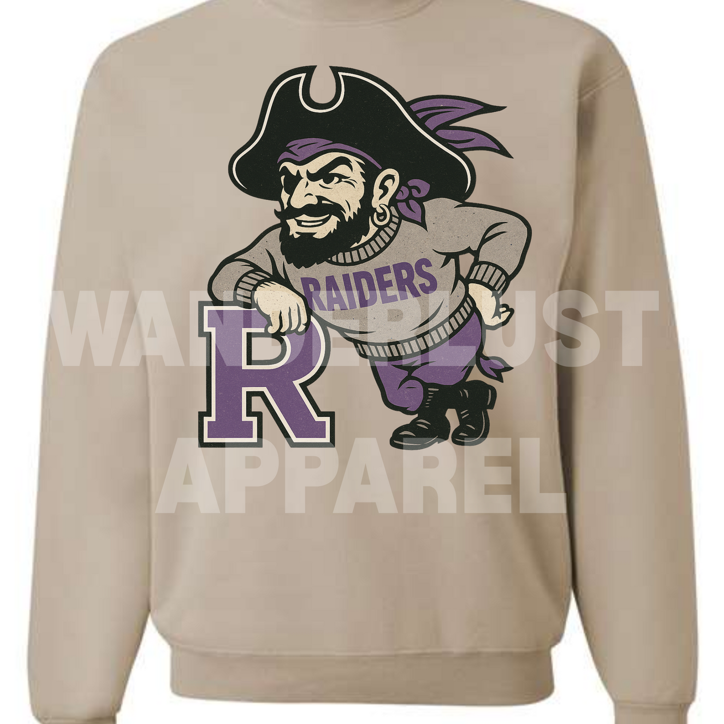 THROWBACK RAIDERS VINTAGE CREWNECK