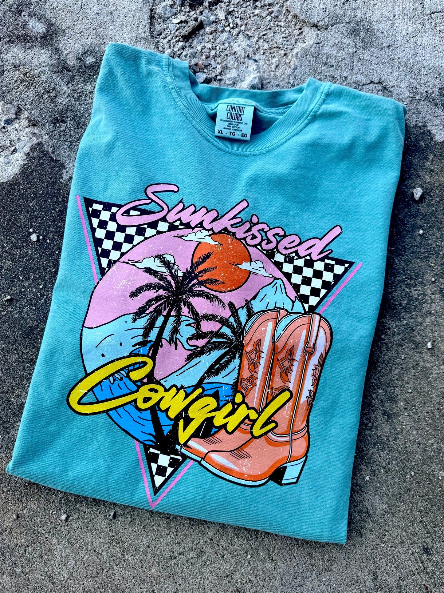 SUNKISSED COWGIRL GRAPHIC TEE