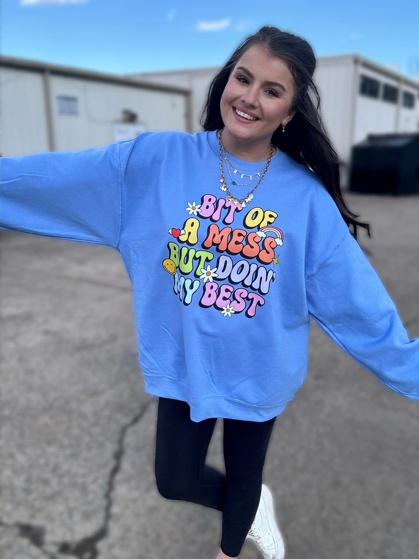 Bit of a mess graphic crewneck