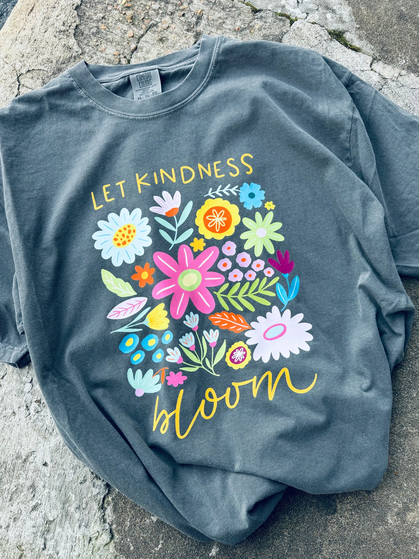 Let Kindness Bloom graphic tee