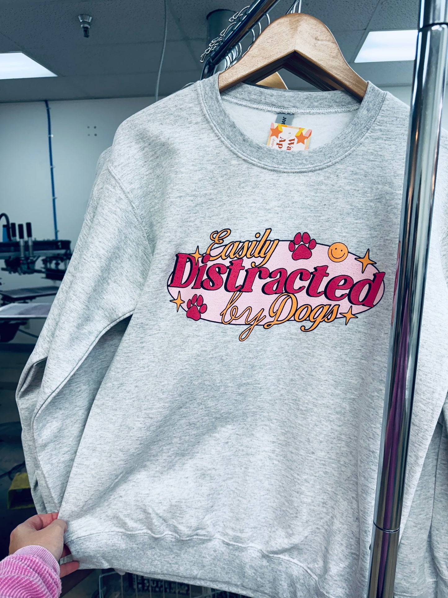 Distracted by Dogs crewneck