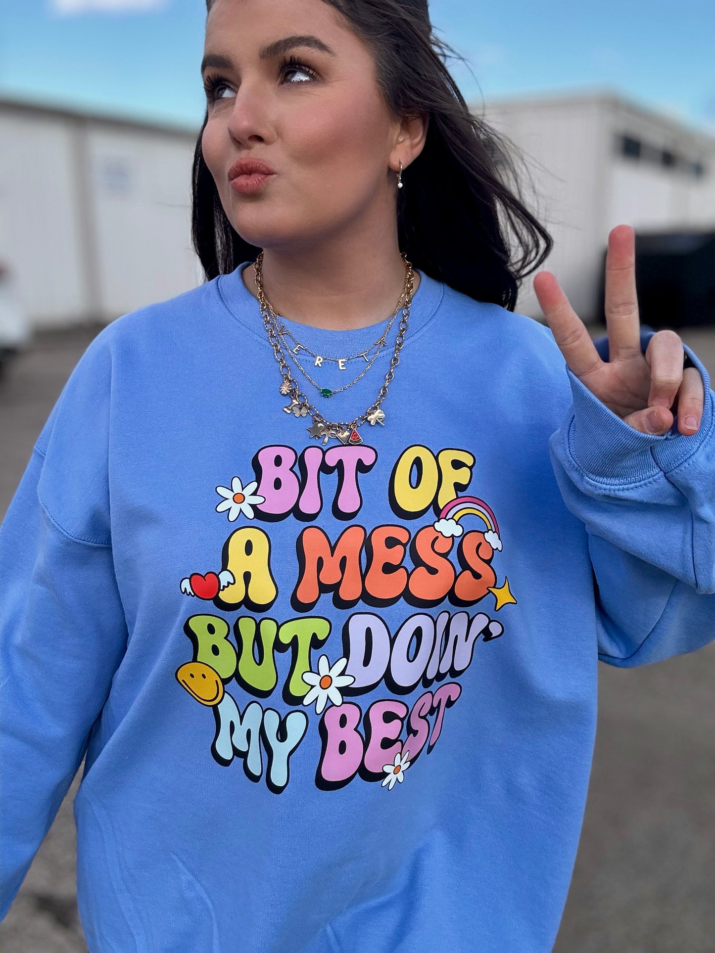 Bit of a mess graphic crewneck