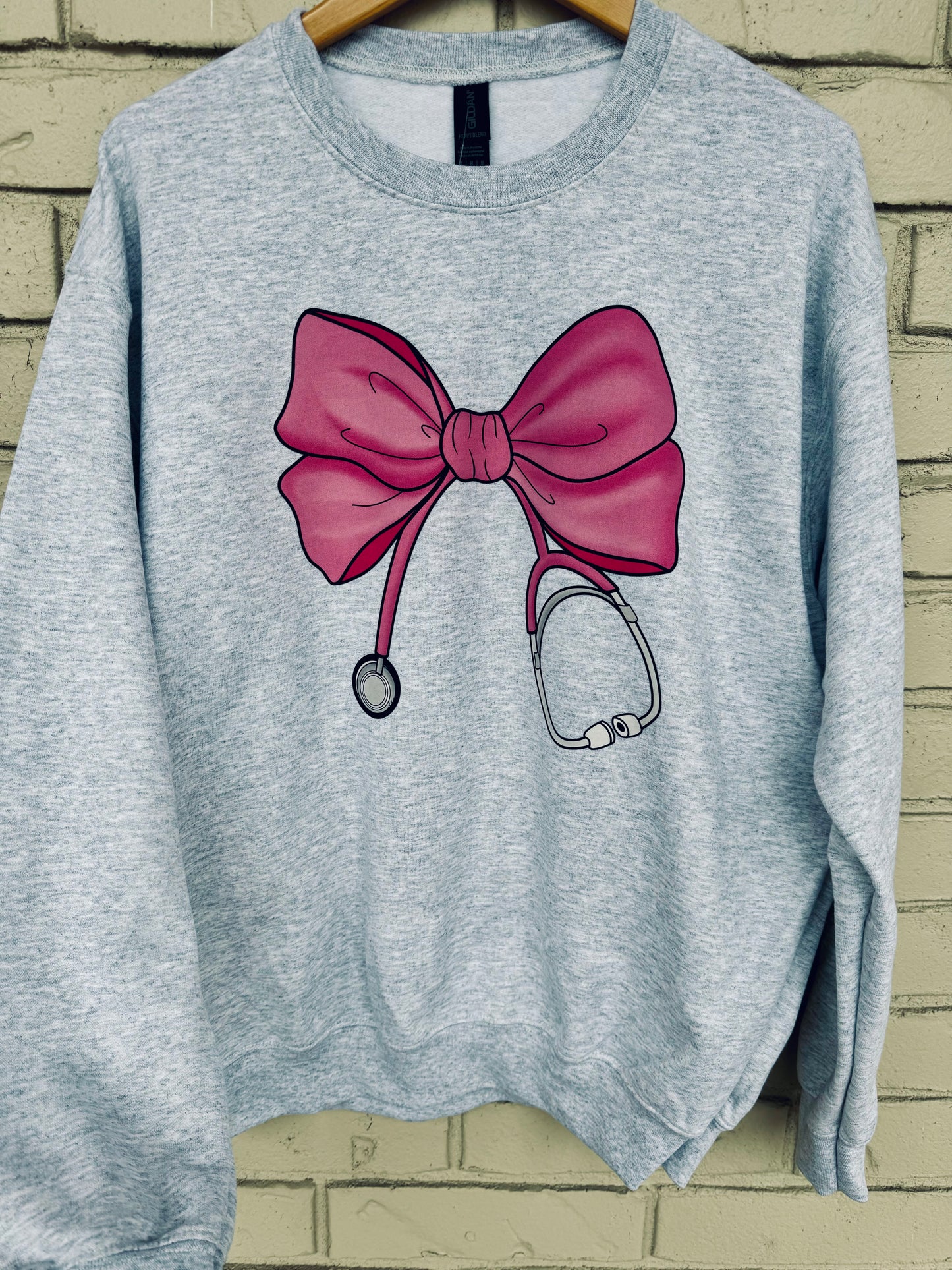 Bow Stethoscope Crewneck