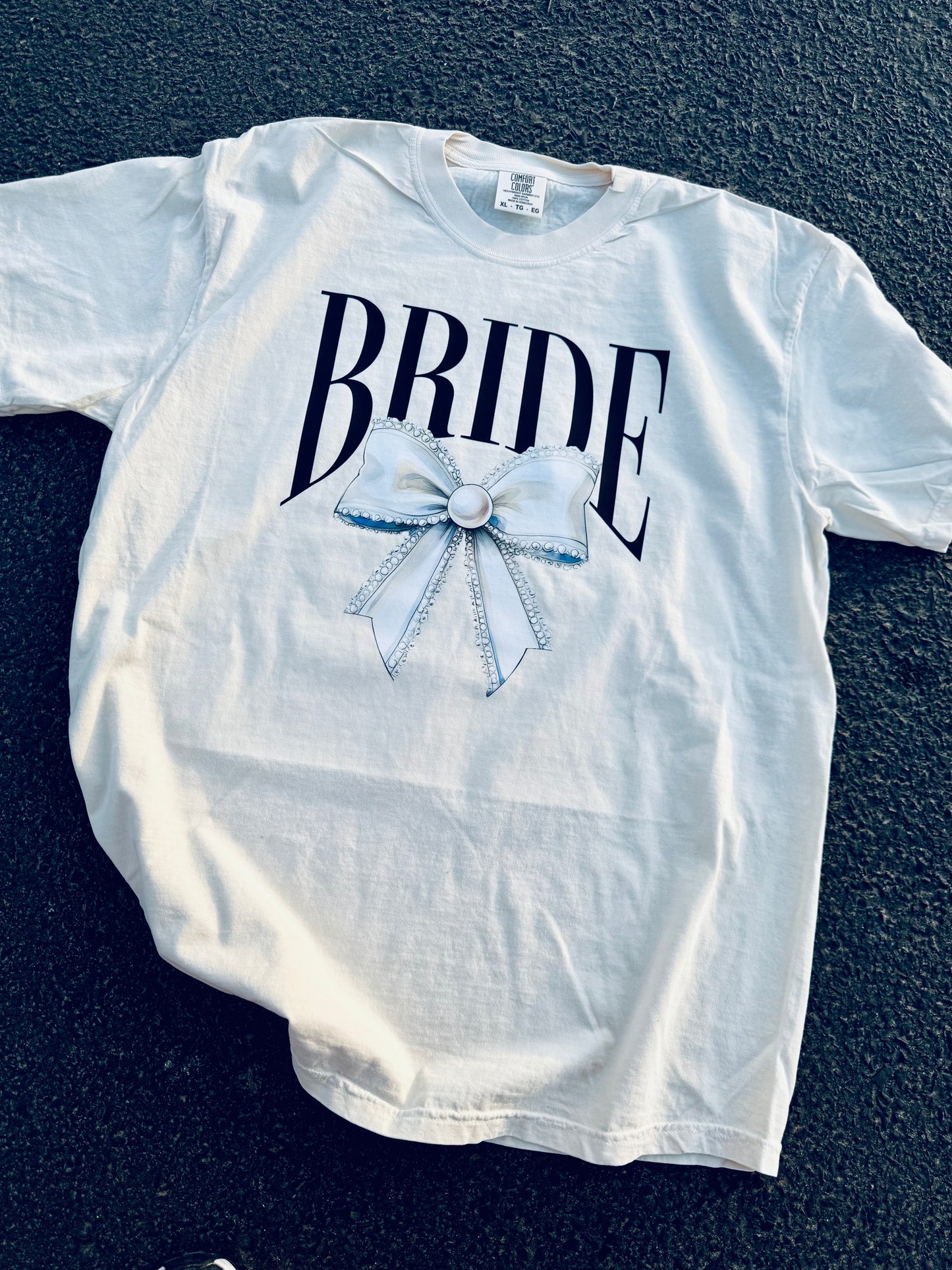 Bride Pearl Bow graphic tee