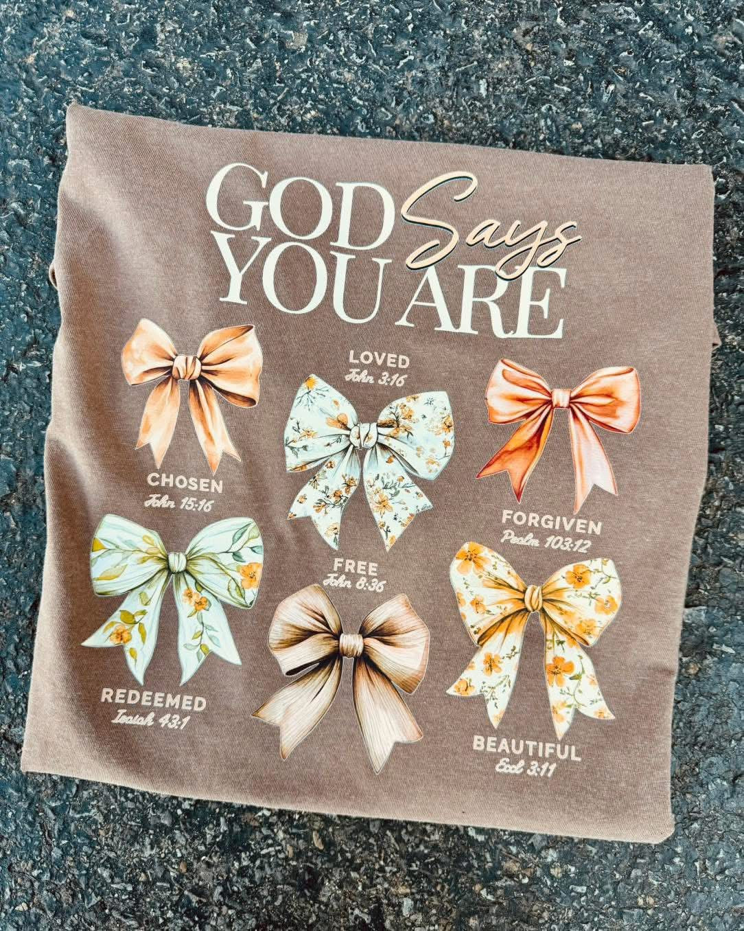 GOD SAYS YOU ARE
