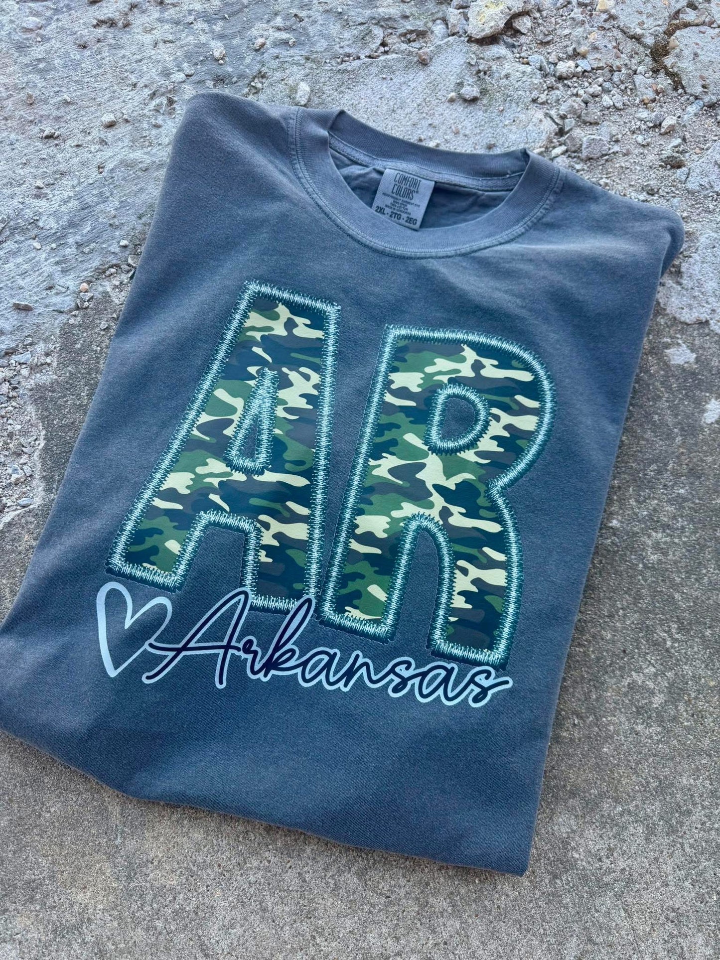 Arkansas Camo graphic tee