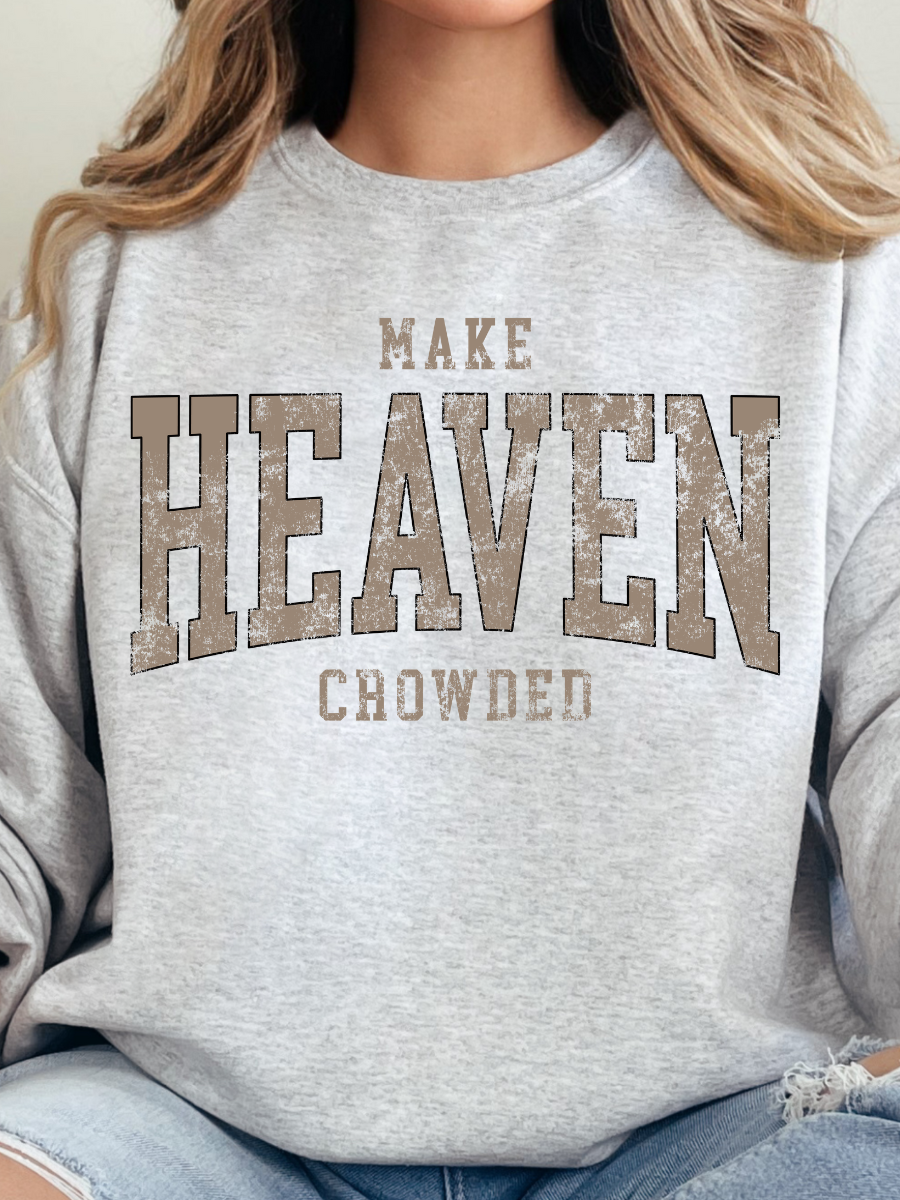 NEUTRAL MAKE HEAVEN CROWDED | ASH CREWNECK
