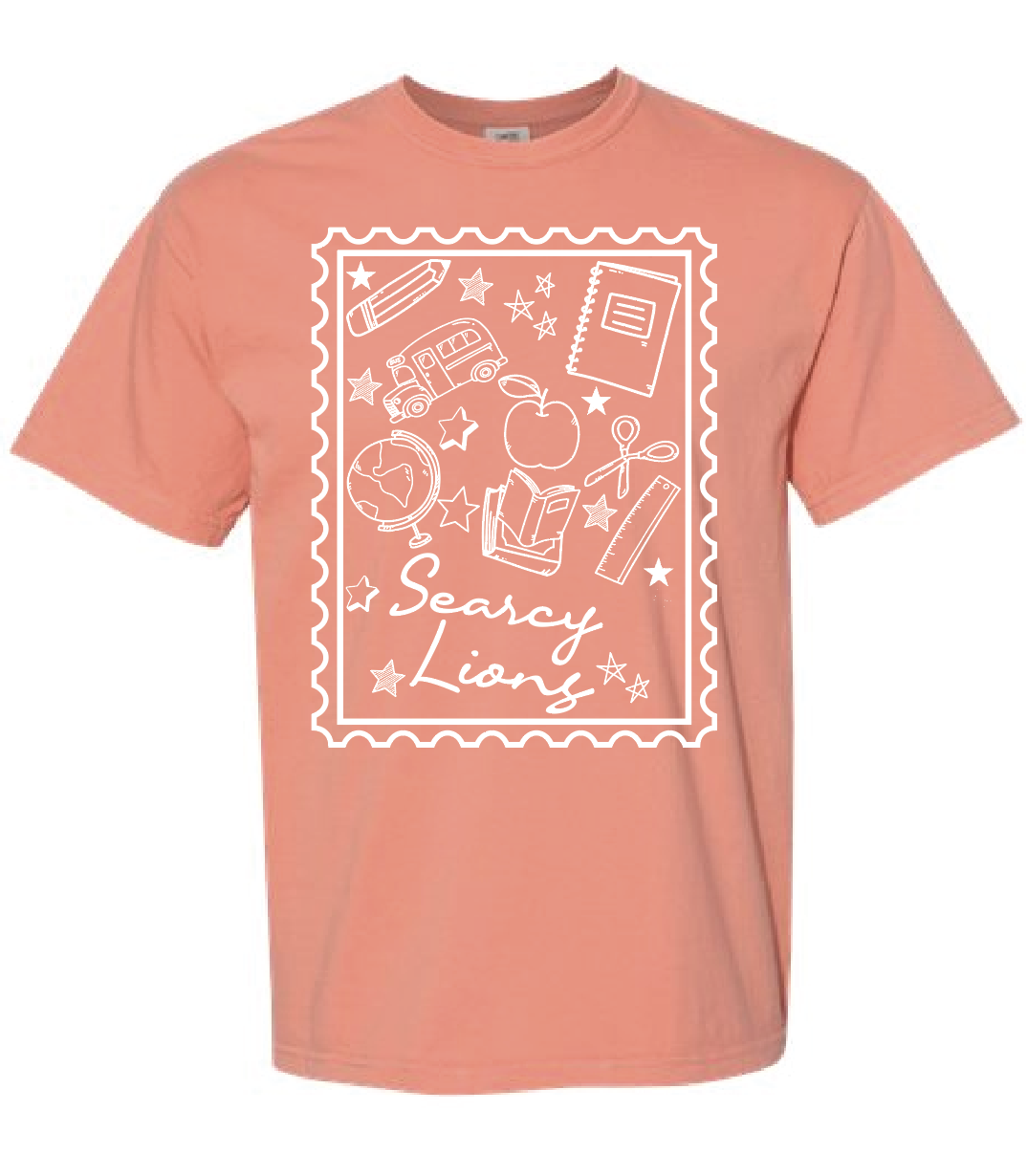 SEARCY LIONS STAMP TEE