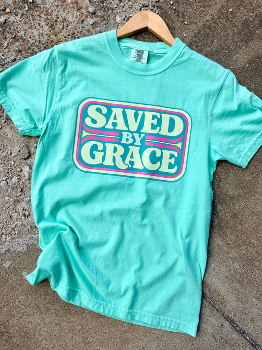SAVED BY GRACE GRAPHIC TEE