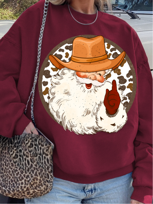 THE WESTERN SANTA CREWNECK