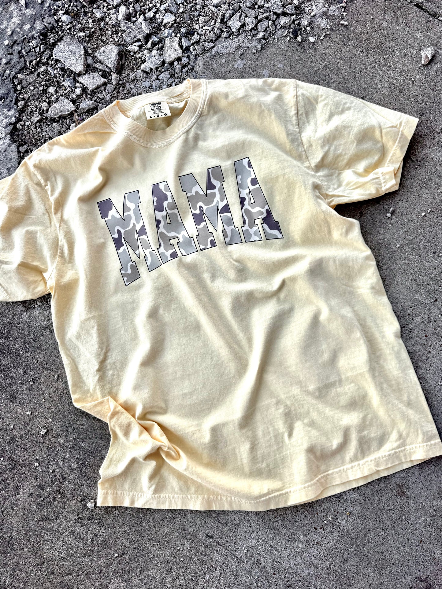 VARSITY CAMO MAMA TEE | CHOOSE COLOR
