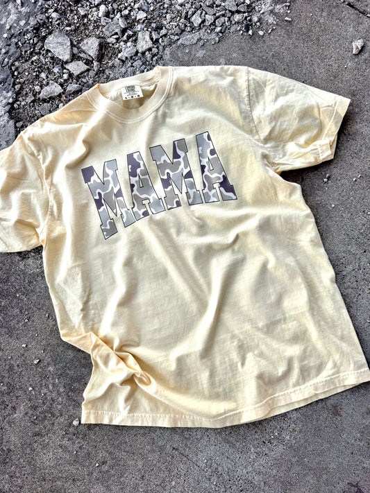 VARSITY CAMO MAMA TEE | CHOOSE COLOR
