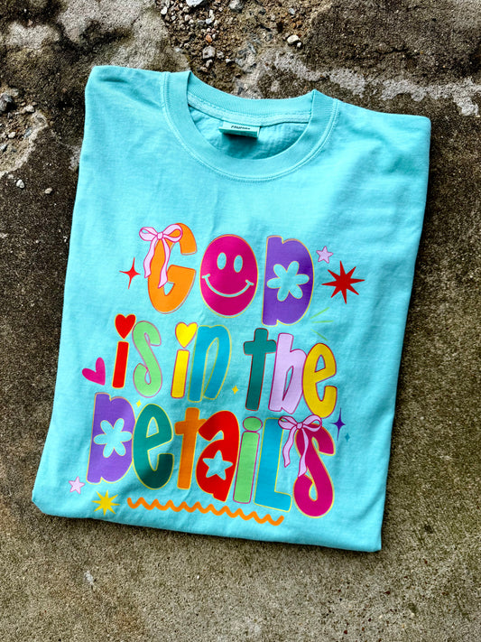 God is in the Details graphic tee