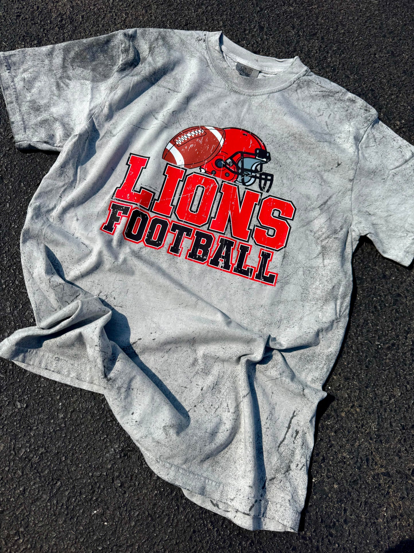 LIONS FOOTBALL COLORBLAST TEE