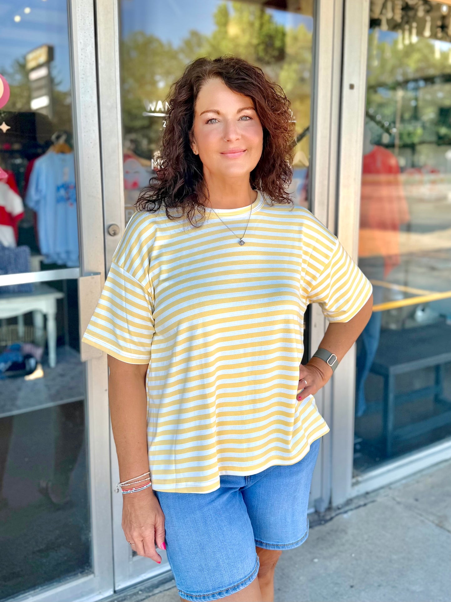 SUNNY STROLL STRIPED TOP