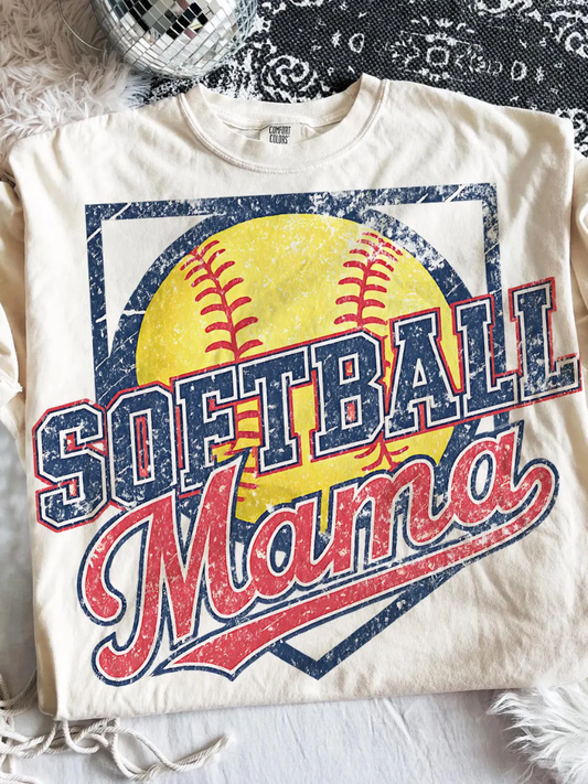 VINTAGE SOFTBALL MAMA | IVORY