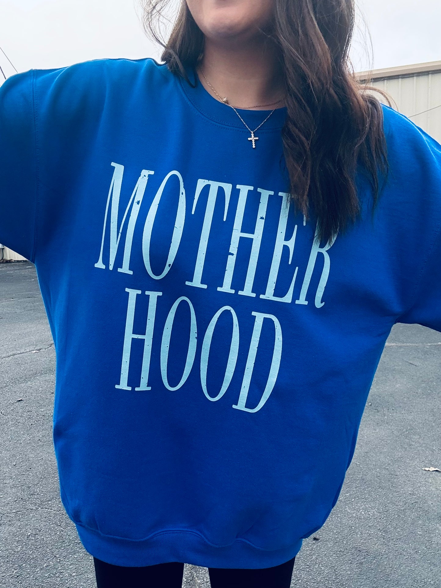 MOTHERHOOD CREWNECK | ROYAL