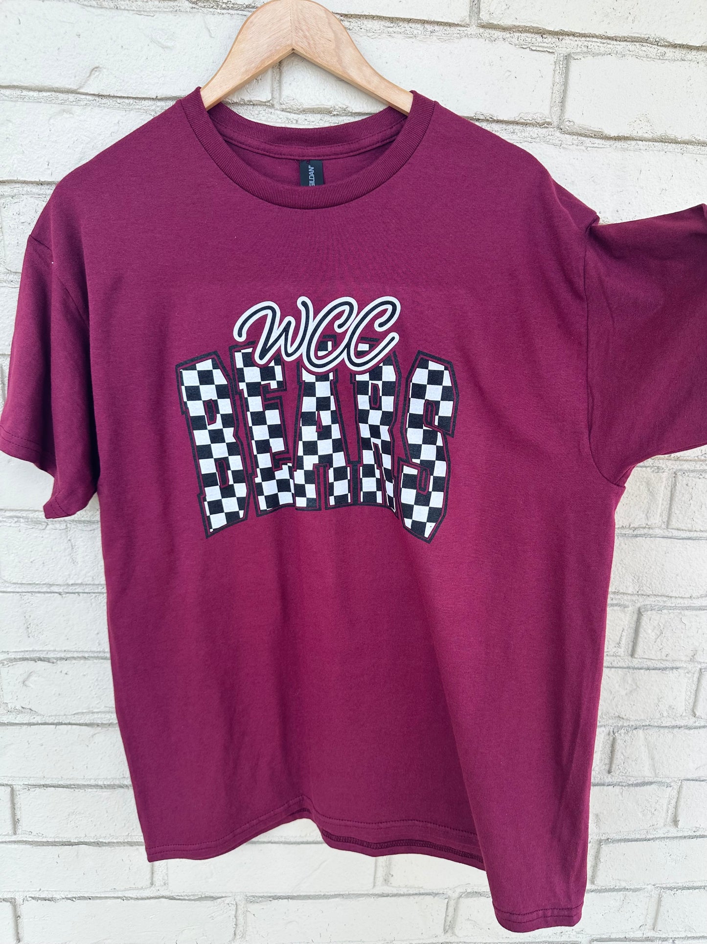 WCC Bears Checkered Graphic Tee