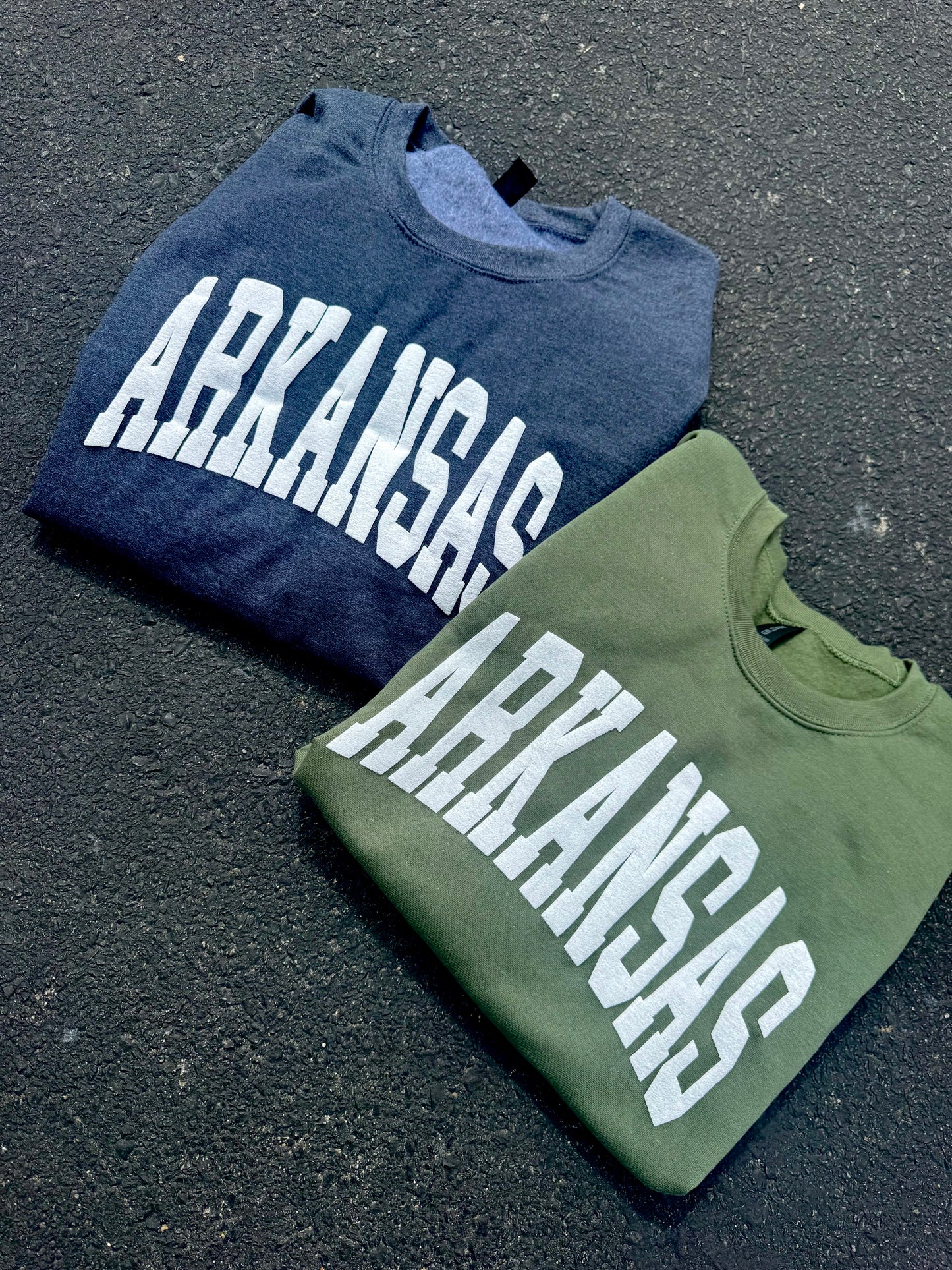 ARKANSAS PUFF GRAPHIC TEE OR CREWNECK |CHOOSE YOUR COLOR  PER-ORERED