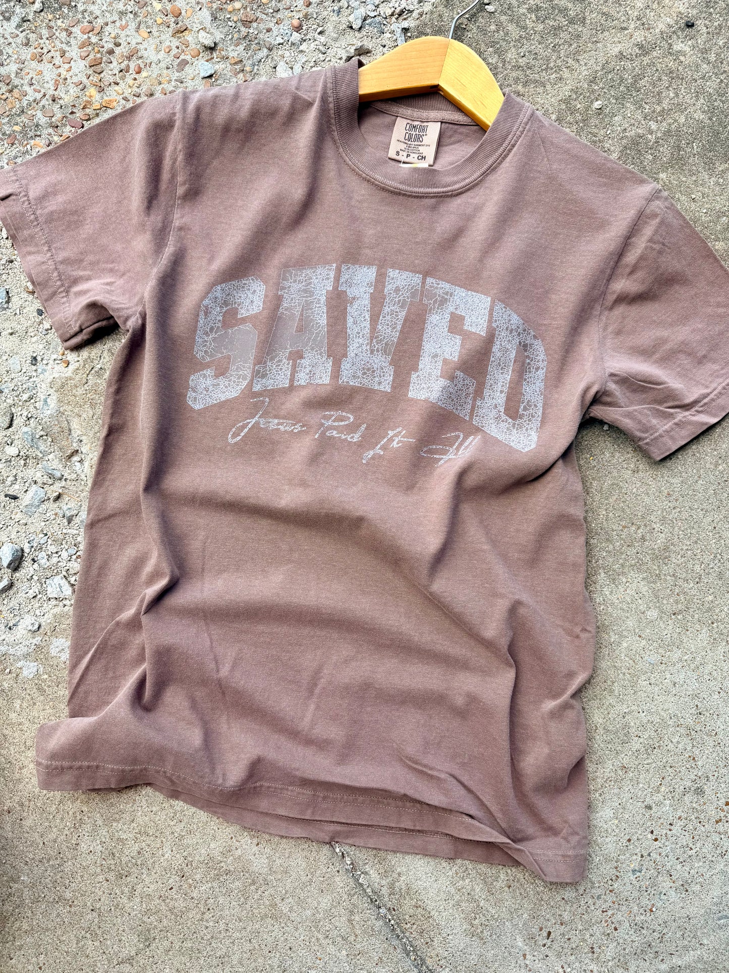 SAVED JESUS PAID IT ALL GRAPHIC TEE
