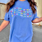 WANDERLUST OG | BE A GOOD HUMAN TEE | PERIWINKLE