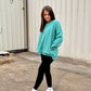 PIGMENT DYE FLEECE HI-LOW
