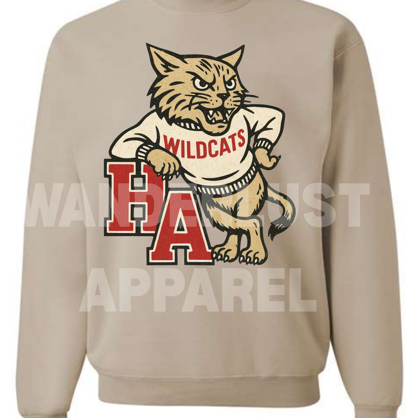 THROWBACK WILDCATS VINTAGE CREWNECK