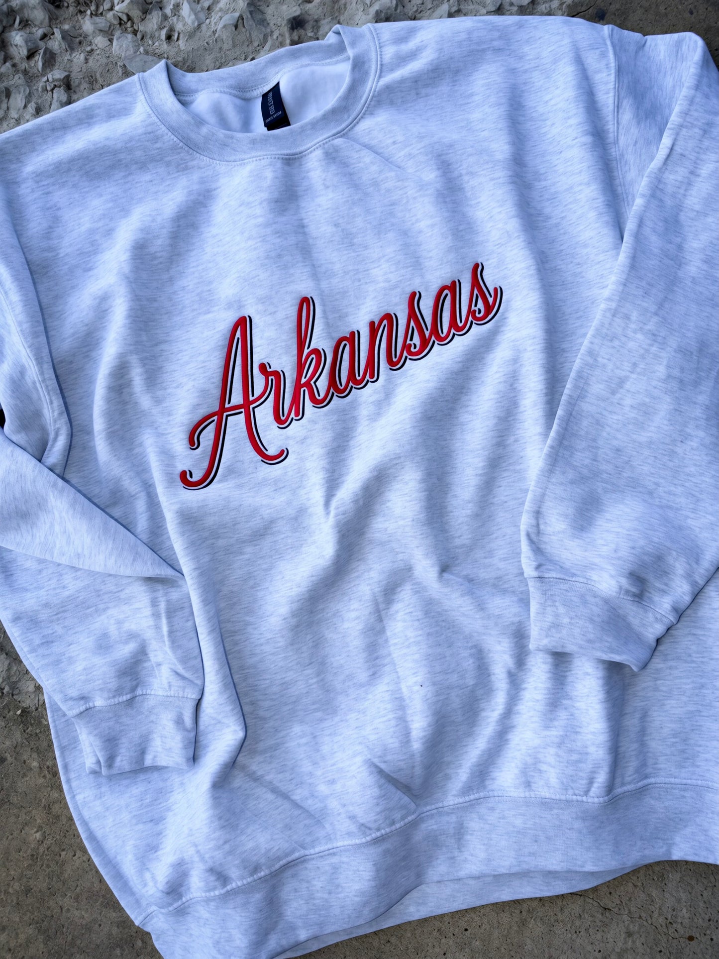 ARKANSAS EMBROIDERED CREWNECK SWEATSHIRT