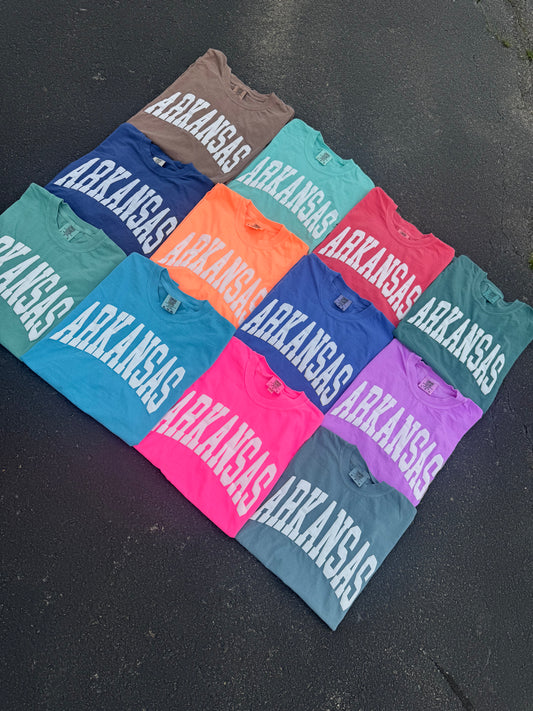 ARKANSAS PUFF GRAPHIC TEE OR CREWNECK |CHOOSE YOUR COLOR  PER-ORERED