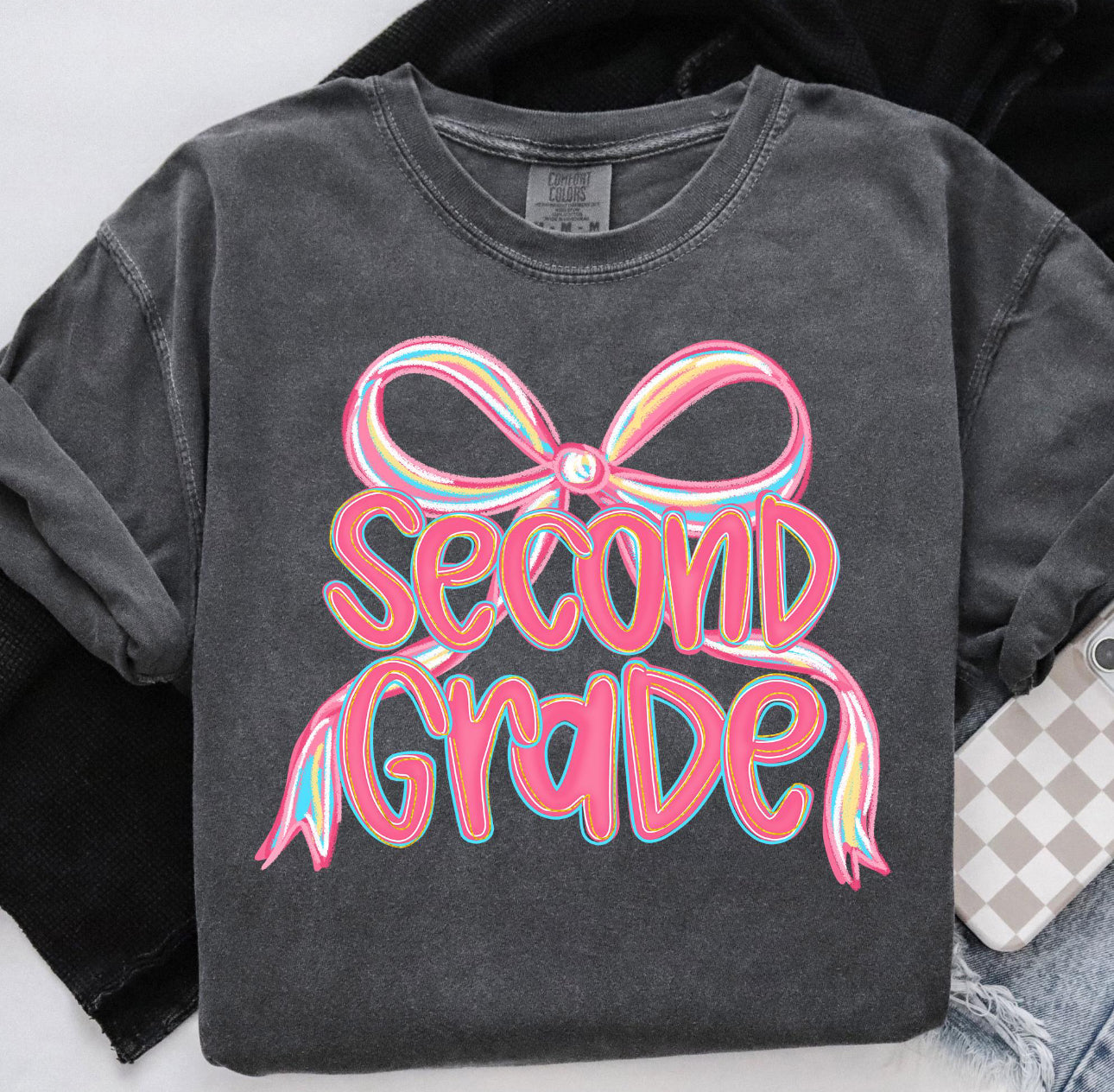 Back to School Bow graphic tee