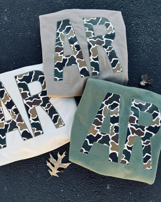 AR CAMO GRAPHIC CREWNECK
