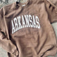 ARKANSAS PUFF CREWNECK | ARMY BROWN