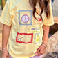 STAMP WANDERLUST CAMP  GRAPHIC TEE | BUTTER