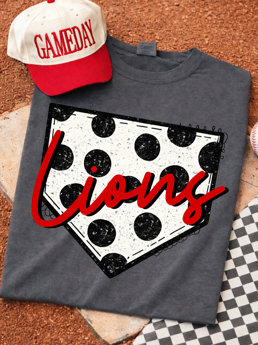 CUSTOM POLKA DOT BASE PLATE GRAPHIC TEE | PEPPER