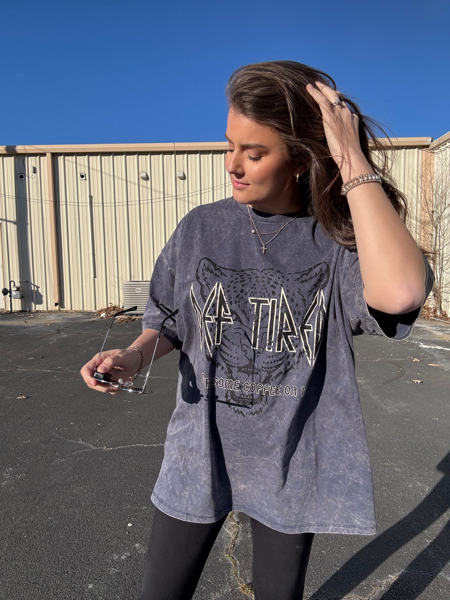 DEF TIRED OVERSIZED BOYFRIEND TEE | BLACKBERRY